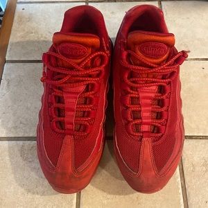 Men’s size 8 “Red Nike Airmax 95”
